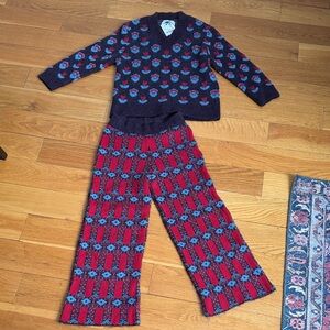 Kids ZARA Patterned Thick Sweater Set Top is NEW.